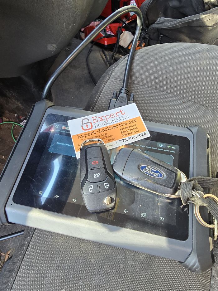 Mobile locksmith van on-location